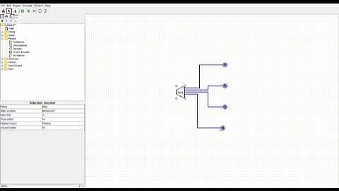 How to form 2 by  4 decoder using logisim