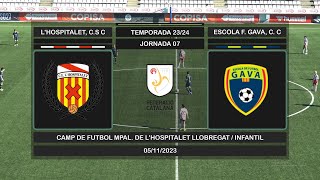 Jornada 07 (23/24) - L'HOSPITALET, CENTRE ESPORTS C - ESCOLA F. GAVA, C. C