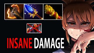 How to DELETE AntiMage - Insane Damage Marci HC Battle Fury + Scepter Immortal Rank 7.35d Dota 2