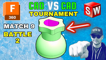 3D CAD esports - TOURNAMENT HIGHLIGHT - Match 9 -Fusion360 VS SOLIDWORKS- GreatNate08 VS RicardoJean