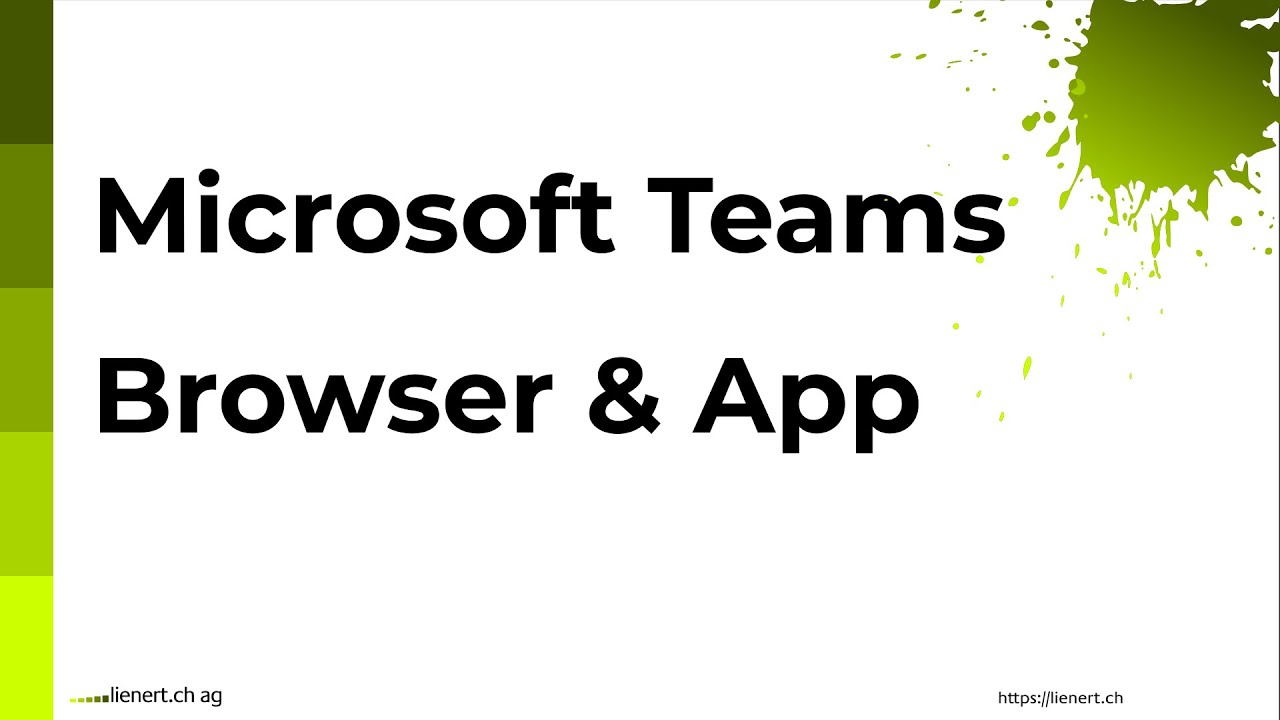 Microsoft Teams Browser & App - YouTube
