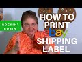 EBay Beginners: How to print a shipping label - easy step by step