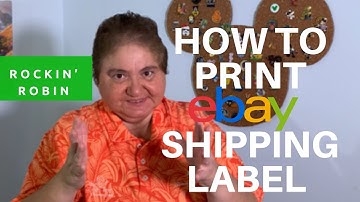 EBay Beginners: How to print a shipping label - easy step by step