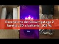 Recensione del Glowingstage 2 faretti LED a batteria, 108 W, RGBWA-UV, con controllo app, batteria L