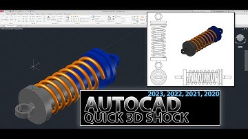 AUTOCAD 3D Shocks in 5 minutes! (compatible with 2023-2015)