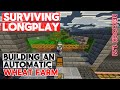 Building an Automatic Wheat Farm 🌾⚙️ | Minecraft Bedrock Solo Survival (No Voice)