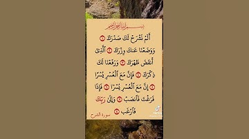 سورة الشرح /سعد الغامدي /راحة نفسية حالات وتس