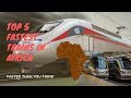 Top 5 Fastest Trains in Africa