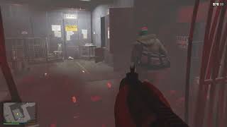 GTA 5 first bank robbery.