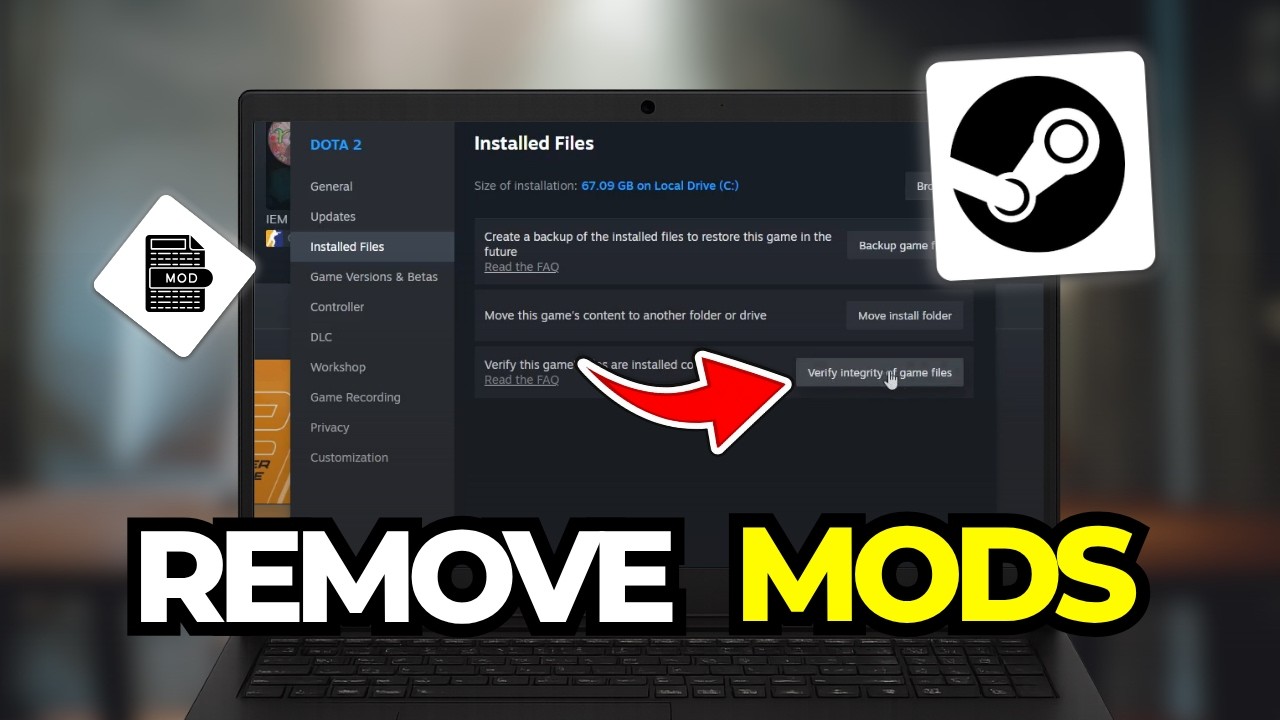 How To Remove Mods From Steam Games (Tutorial 2026) - YouTube