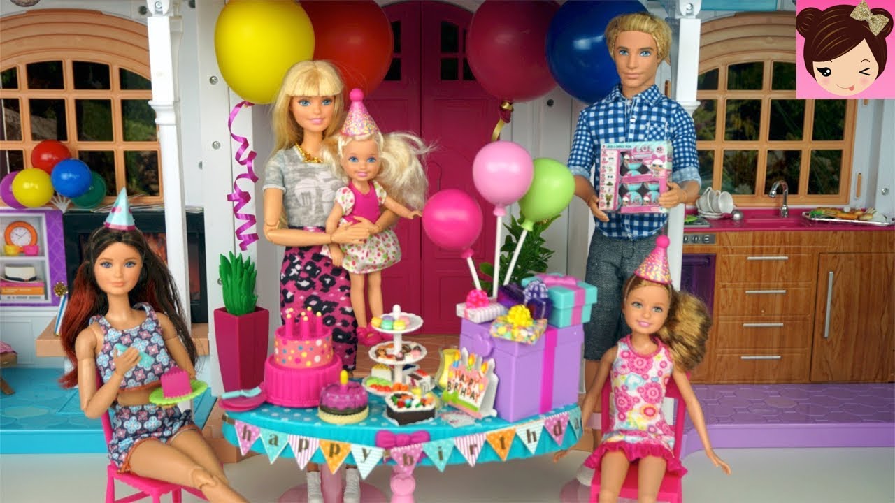 barbie chelsea birthday party playset