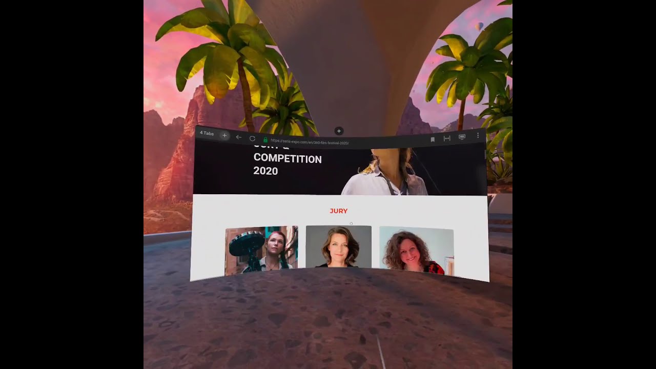 Festival cinematic WebVR in Oculus Quest 2: simple & instant via LucidWeb Pro