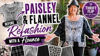 Paisley & Flannel Refashion with a Flounce