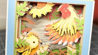 How to make shadow box tunnel card using shadow box svg