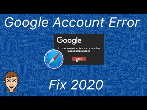 How to fix Google sign in error Mac 2020