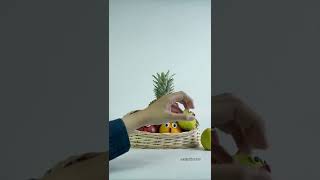 Fruits 🍎🍊🍍🍐 #stopmotion #animation #stopmotionanimation #fruit #shorts