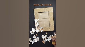 Photo Frame Making idea/Sea shell photo frame