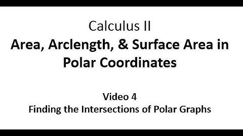 Finding Intersections of Polar Graphs