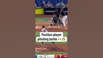 The Marlins & Giants each once had position players pitching for them at the same time 🍿