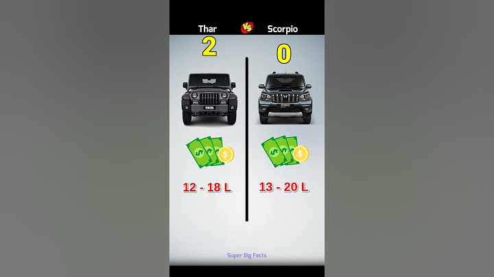 Thar vs Scorpio ( 4×4 ) who will win ❓#shorts