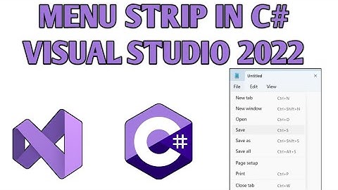 C# MenuStrip Tutorial in Visual Studio 2025 | Step by Step Guide