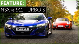 Porsche 911 Turbo S vs Honda-Acura NSX with Tiff Needell