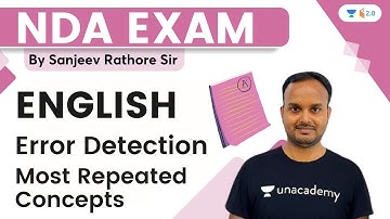Error Detection | Most Repeated Concepts | English | NDA Exams | wifistudy 2.0 | Sanjeev Rathore