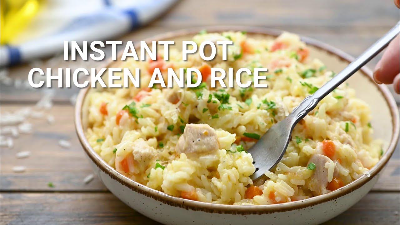 How to Make Instant Pot Chicken and Rice! YouTube