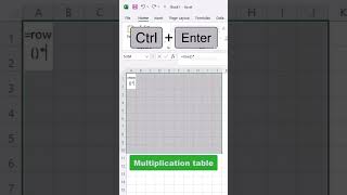 Create a multiplication table in Excel ✨#excelshortcutkeys #blankcell #excel #shortcut #excelintern screenshot 4