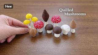 the MOST fun DIY 🍄🍄‍🟫 (Quilling Mushrooms)