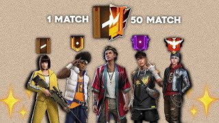 50 Pertandingan Namatin Free Fire Tapi Beda Rank Beda Karakter