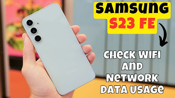 Samsung Galaxy S23 FE Check Wifi And Network Data Usage || How to wifi options Wifi settings