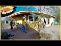 Stucco, Paint, Insulation &amp; Homemade RV Wood Stove | Earthbag Kitchen,Bath&amp;Cabin | Weekly Peek Ep159