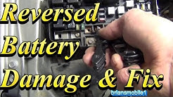 Battery Backwards Damage and Fix 