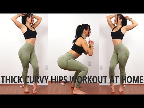 THICKER CURVY HIPS WORKOUT | Beginner hips Workout | Glutes workout at  home | #hipsworkout