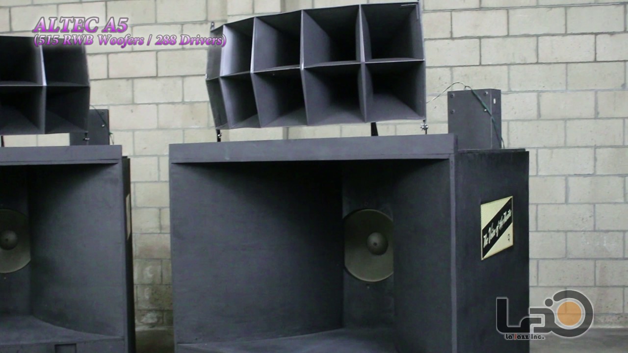 ALTEC A5 (515 RWB early model + 288 RWB early model) 2 - YouTube