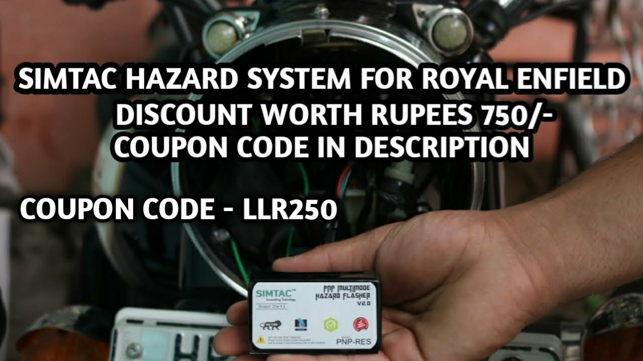 Best Hazard Indicator Flasher  for Royal Enfield | Simtac | DIY Installation |
