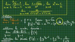 Limites Fonctions-Forme Indéterminée1Ère Année Univ