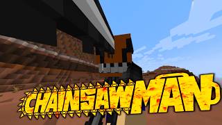 Trying a small Chainsawman Minecraft mod?!