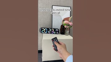 Modern rgb led wall clock with alarm #clock #ledlights #rgb