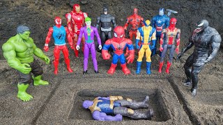 Superheroes Avengers Figures, Hulk Smash, Spider-Man, Thanos, Iron Man, Batman, Joker