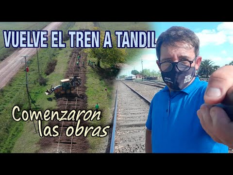 VUELVE el TREN a TANDIL - TRENES ARGENTINOS - FERROCARRIL ROCA - OBRAS entre MAIPÚ y AYACUCHO
