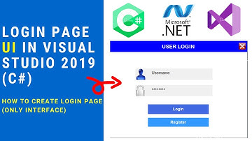 How to create Login Page in Visual Studio C#.net | Simple Login page UI | Login page in C#