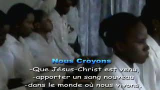 Video thumbnail of ""Nous Croyons"  Chant avec paroles"