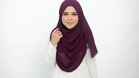 Benang Hijau Hijab Tutorial : Lily Plain Instant Shawl