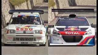 Peugeot 205 T16 Evo II VS Peugeot 208 T16 Pikes Peak || Montée des Légendes 2018