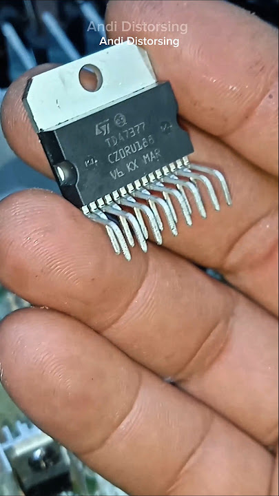 he installed a TDA 7377 sound ic and data pin #tips #inspiration #install #ic #tda7377 #electronic