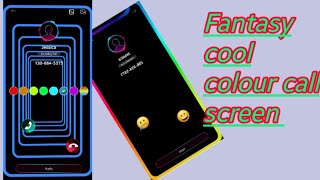 Fantasy Cool Colour Call Screen ' colorful theme || Black theme.. screenshot 3