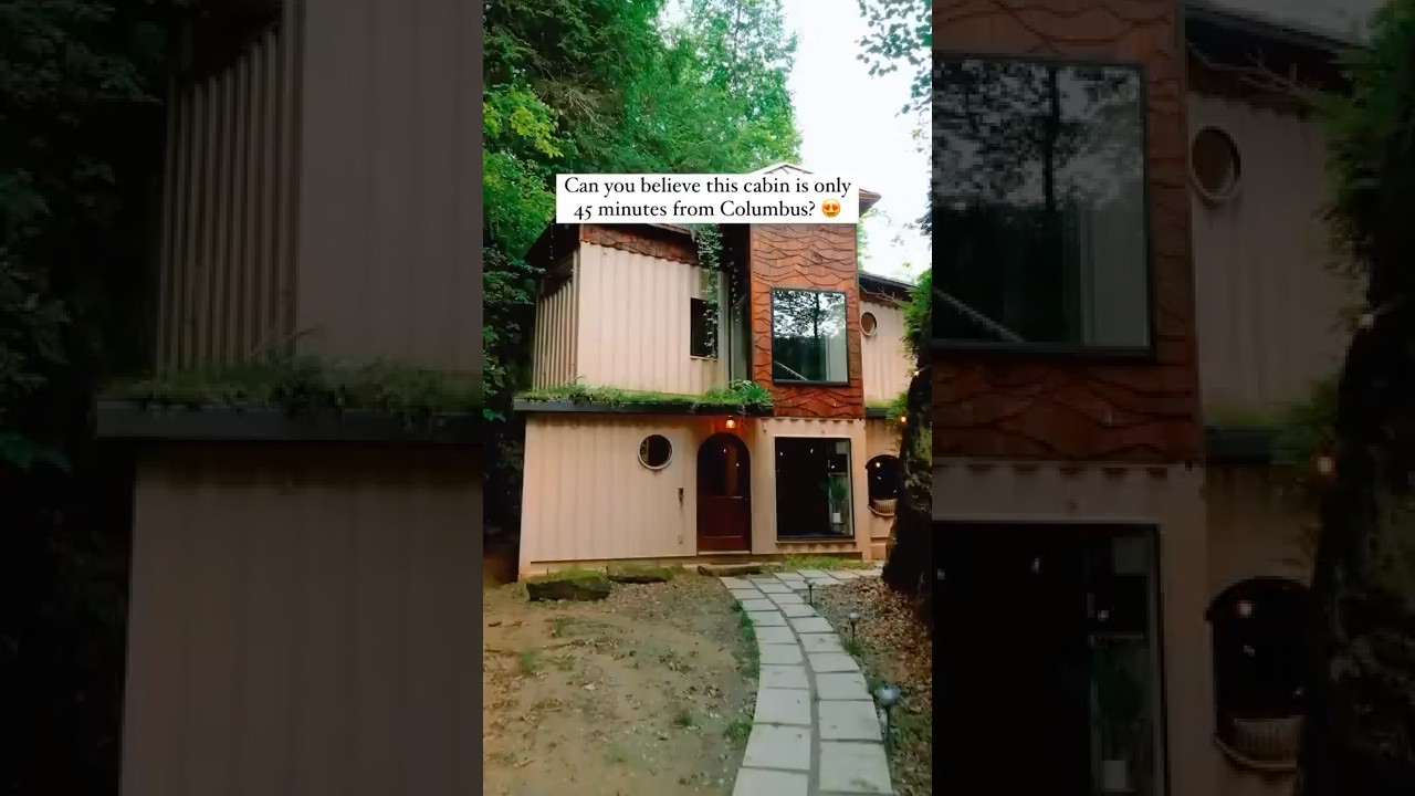 Невероятный домик из морского контейнера, спрятанный в лесу 🌲🏠 