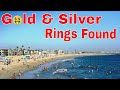 Metal Detecting 2021 finds Gold & Silver Rings Treasure Hunting Seal Beach